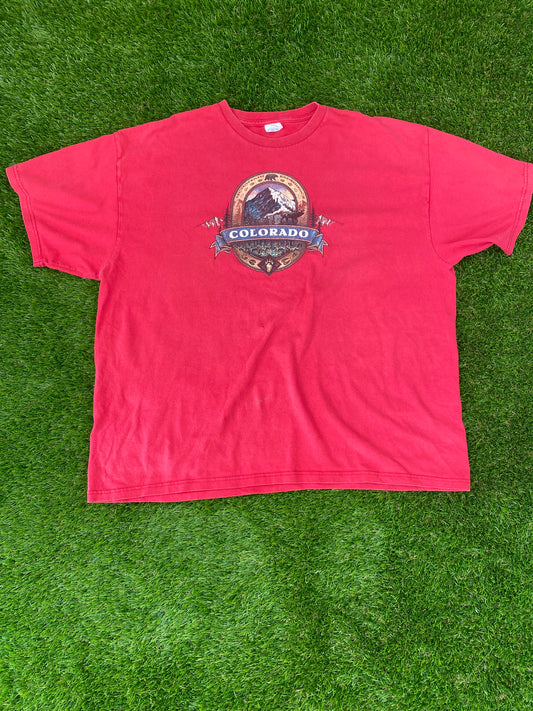 Red Delta Pro Weight Colorado Tee Shirt (2XL)