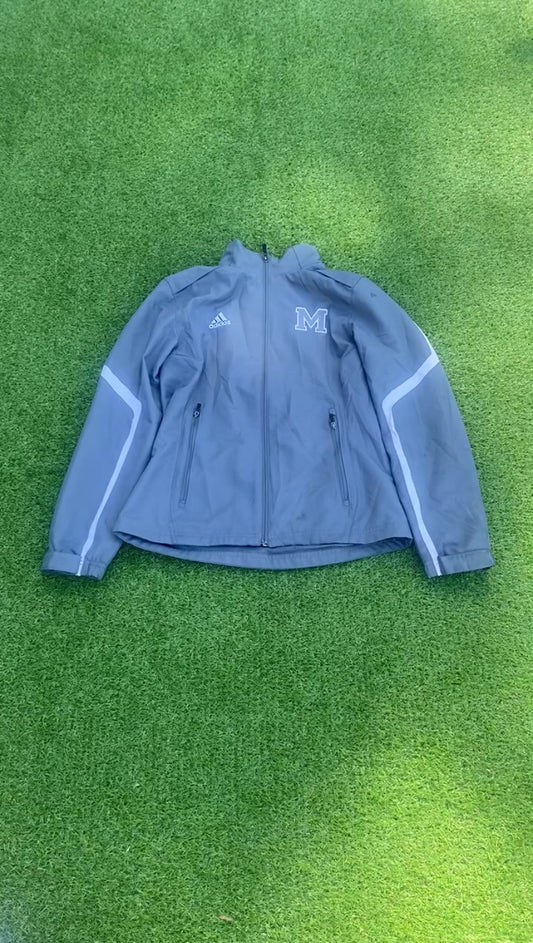 Grey Adidas Zip Up Jacket (M)