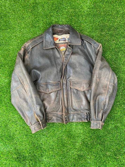 Adventure Bound Vintage Leather Jacket (M)