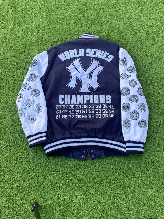 Blue Yankees Varsity Jacket (M)