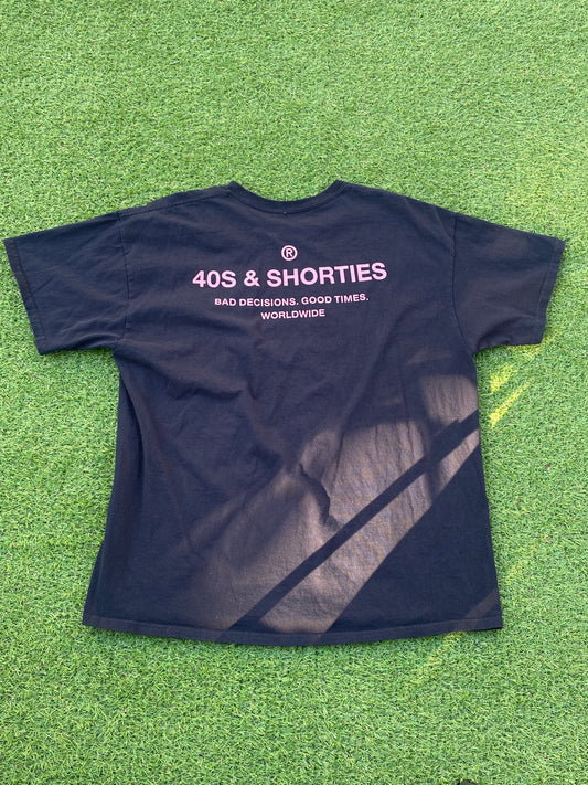 40's and Shorties Black Tee-Shirt (XL)